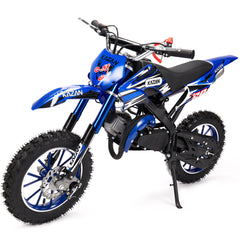 49cc Gas Powered 2-Stroke Mini Dirt Bike,10 Inch Off-Road Motorcycle Tires for Rough Terrain