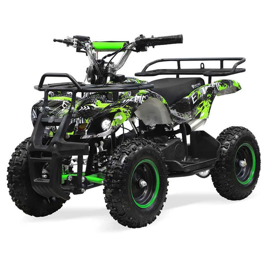 49cc Gas Powered Kids ATV – 6” All-Terrain Tires, 2-Stroke Engine, Disc Brakes | Off-Road Mini Quad for Ages 5–10| Green