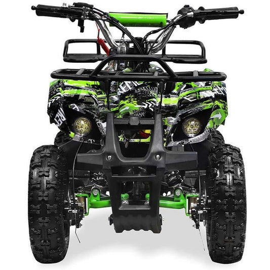 49cc Gas Powered Kids ATV – 6” All-Terrain Tires, 2-Stroke Engine, Disc Brakes | Off-Road Mini Quad for Ages 5–10| Green