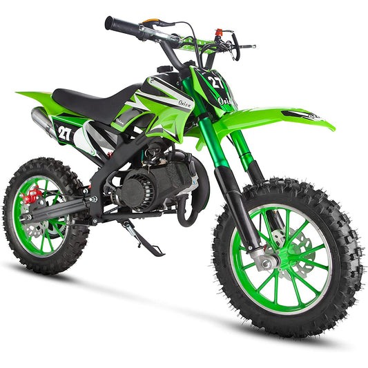 49cc Kids Mini Dirt Bike – Gas Powered 2-Stroke Engine |Ages 6–12 | Green